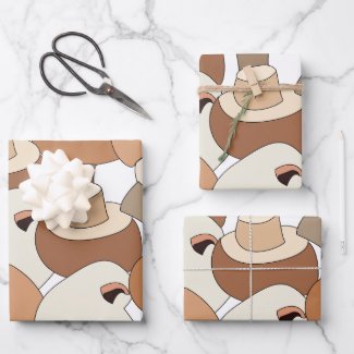 Edible Mushroom Fungus Fungi Wrapping Paper Sheets