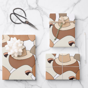 Edible Mushroom Fungus Fungi Wrapping Paper Sheets