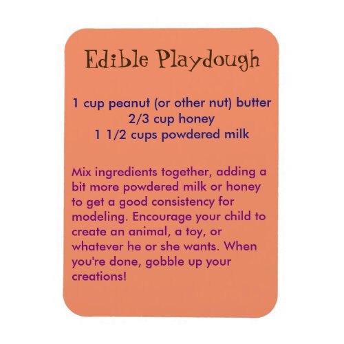 Edible Playdough Magnet