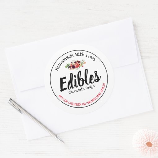 Edibles Label Zazzle