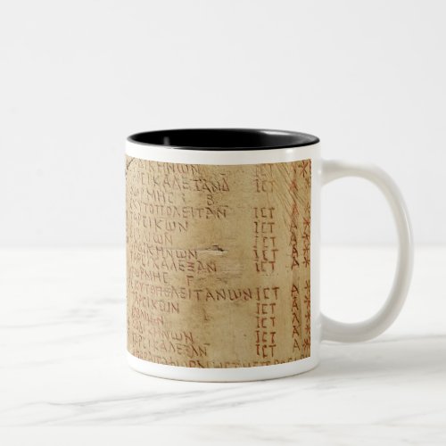 Edict of Emperor Diocletian Two_Tone Coffee Mug