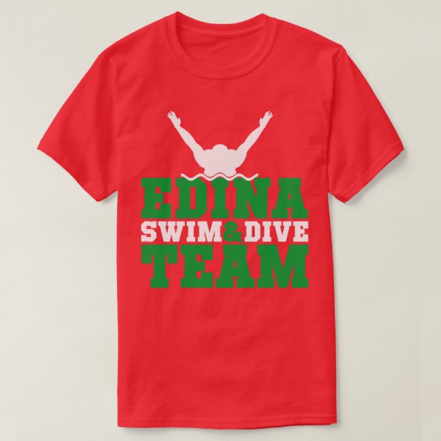 Edina Swim Dive Team13 T-Shirt (Design Front)