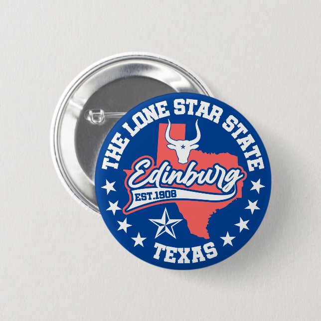 Edinburg,Texas Button (Front & Back)