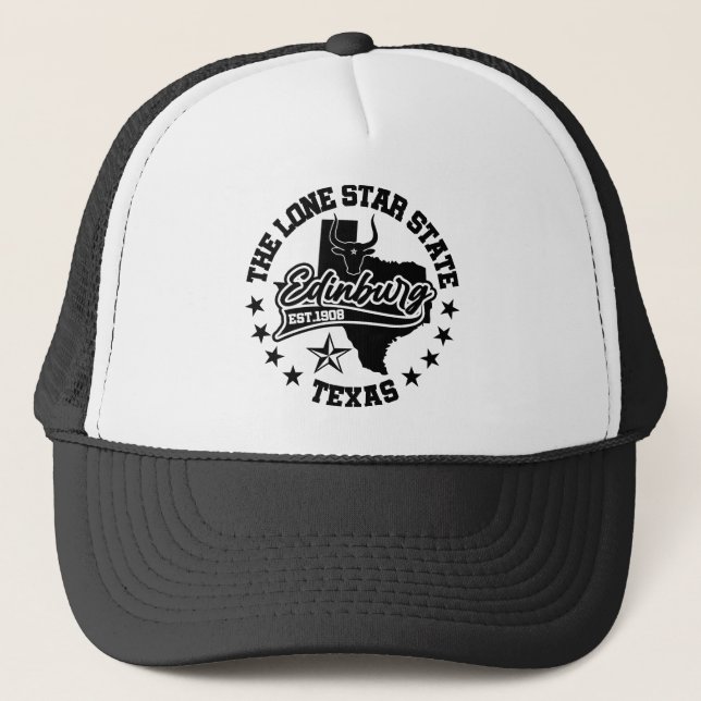 Edinburg,Texas Trucker Hat (Front)