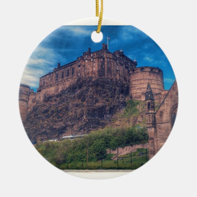 Edinburgh Castle Ceramic Ornament (Front)