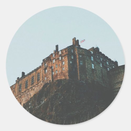 Edinburgh Castle Classic Round Sticker