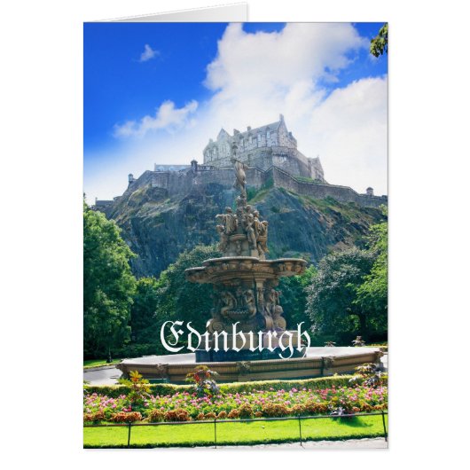 Edinburgh Castle Customize Product Cards (Front)