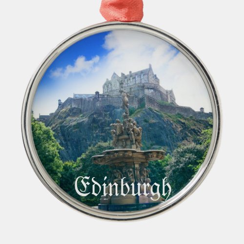Edinburgh Castle Customize Product Metal Ornament