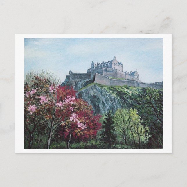 Edinburgh Castle. Edinburgh, Scotland Holiday Postcard (Front)