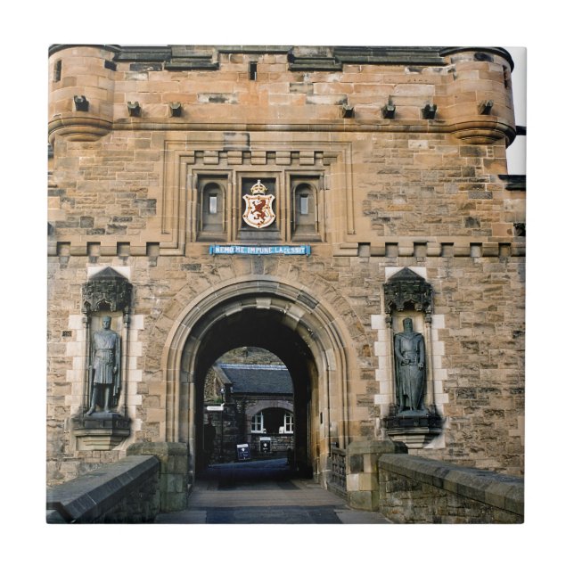Edinburgh Castle entrance Ceramic Tile (Front)