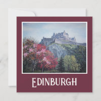 Edinburgh Castle fine art card by Pola.B.Alex