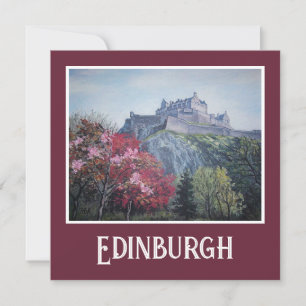 Edinburgh Castle fine art card by Pola.B.Alex