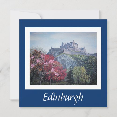 Edinburgh Castle fine art card by PolaBAlex