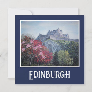 Edinburgh Castle fine art card by Pola.B.Alex