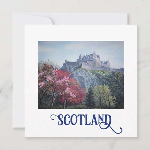 Edinburgh Castle fine art card by PolaBAlex
