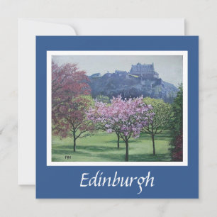 Edinburgh Castle fine art card by Pola.B.Alex