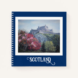 Edinburgh Castle fine art card by Pola.B.Alex Notebook