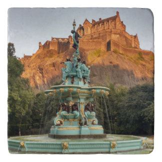 Edinburgh Castle Fountain Princes Street Gardens Trivet