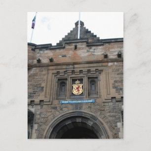 edinburgh castle gate arch postcard