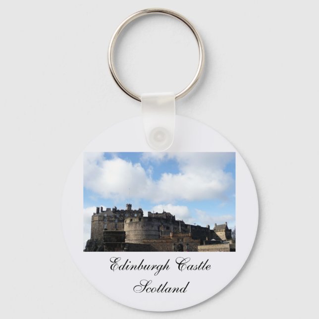 Edinburgh Castle in Scotland Keychain (Front)