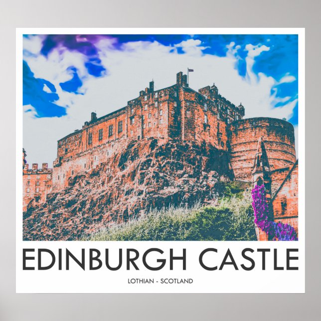 Edinburgh Castle, Lothian, Scotland Poster (Front)