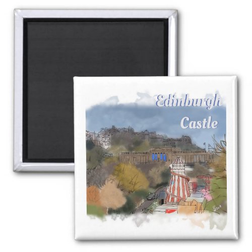Edinburgh castle magnet