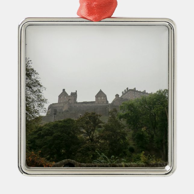Edinburgh Castle Metal Ornament (Front)