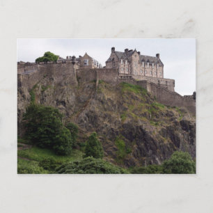 edinburgh castle rocks postcard
