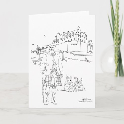 Edinburgh Castle Scotland Card