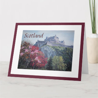 Edinburgh Castle Scotland fine art by Pola.B.Alex Card