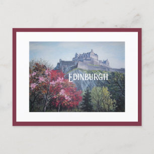 Edinburgh Castle Scotland painting by Pola.B.Alex Postcard