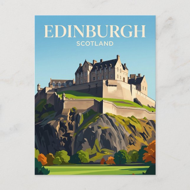 Edinburgh Castle Scotland Postcard (Front)