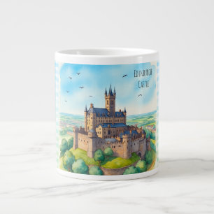 Edinburgh Castle Scotland, Skotlandia Giant Coffee Mug