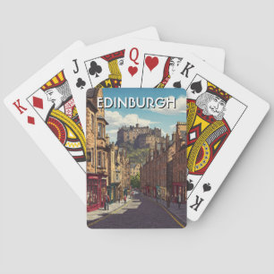Edinburgh Castle Scotland Travel Poker Cards