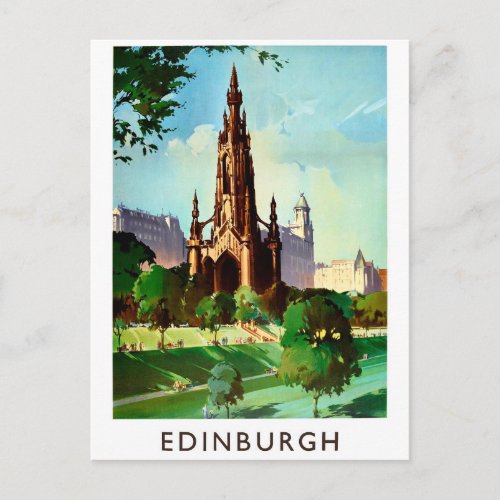 Edinburgh cathedral Scotland United Kingdom Postcard