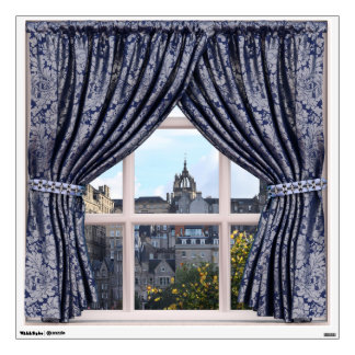 Edinburgh Cityscape - Fake Window View Wall Sticker