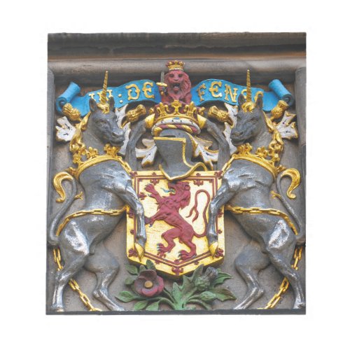 Edinburgh coat of arms Scotland Notepad