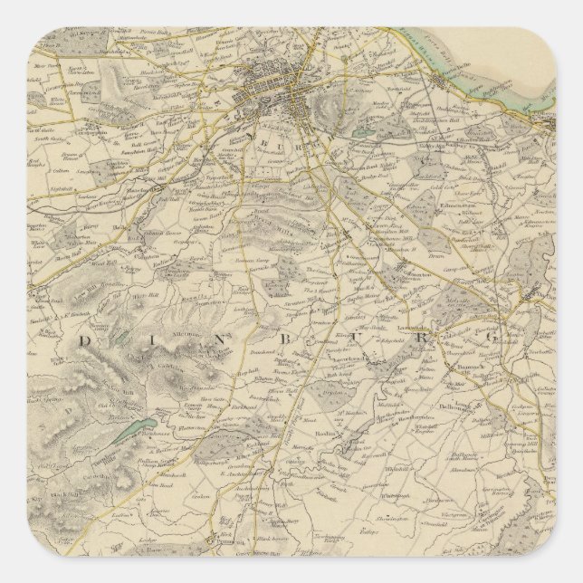 Edinburgh environments square sticker (Front)