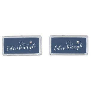 Edinburgh Flag Heart, Edinburgher Cufflinks