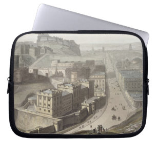 Edinburgh, from Calton Hill, from 'A Voyage Around Laptop Sleeve