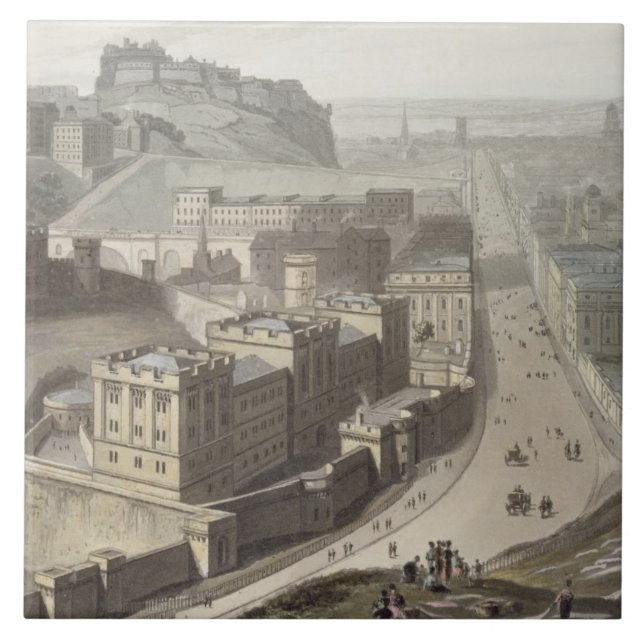 Edinburgh, from Calton Hill, from 'A Voyage Around Tile (Front)