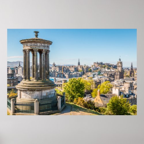 Edinburgh from Calton Hill Scotland Poster