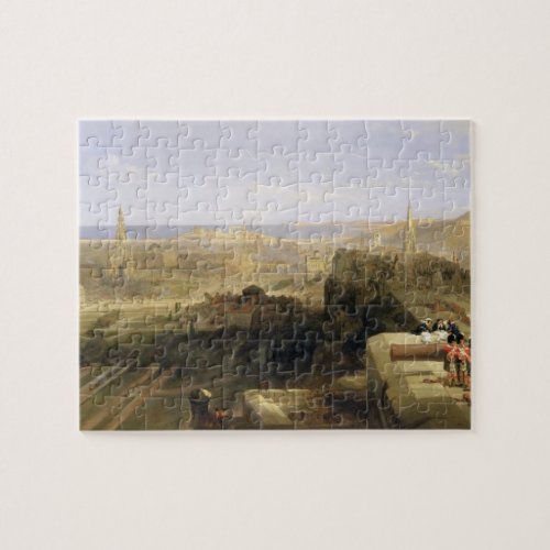 Edinburgh from the Castle 1847 oil on canvas Jigsaw Puzzle