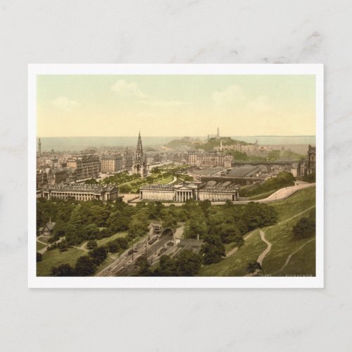 Edinburgh from the Castle Scotland Postcard