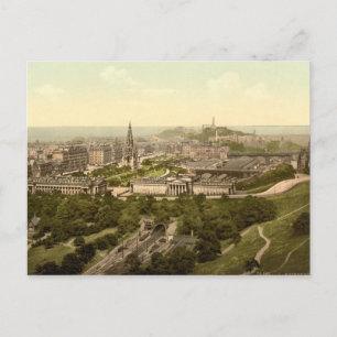 Edinburgh from the Castle, Scotland Postcard