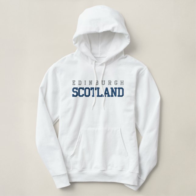 Edinburgh Hooded Sweatshirt (Design Front)