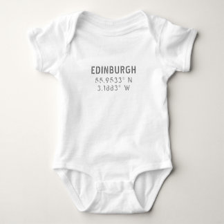 Edinburgh Latitude & Longitude Baby Bodysuit