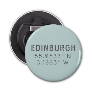Edinburgh Latitude & Longitude Bottle Opener