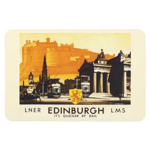 Edinburgh LNER Fine Vintage Travel Poster Magnet