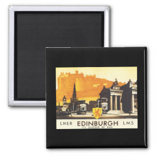 Edinburgh LNER Fine Vintage Travel Poster Magnet
